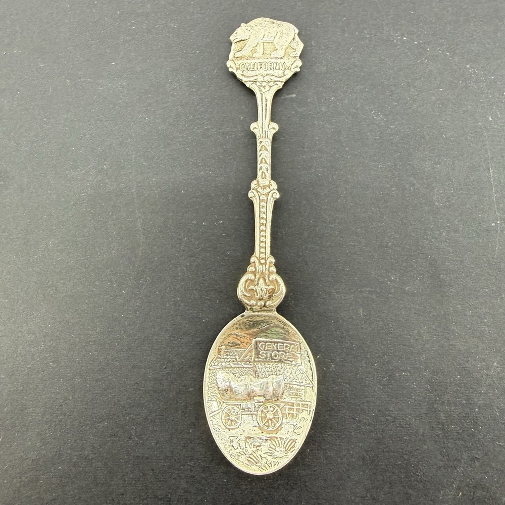 Vintage DAJ Holland California Bear General Store Souvenir Spoon Silverplate